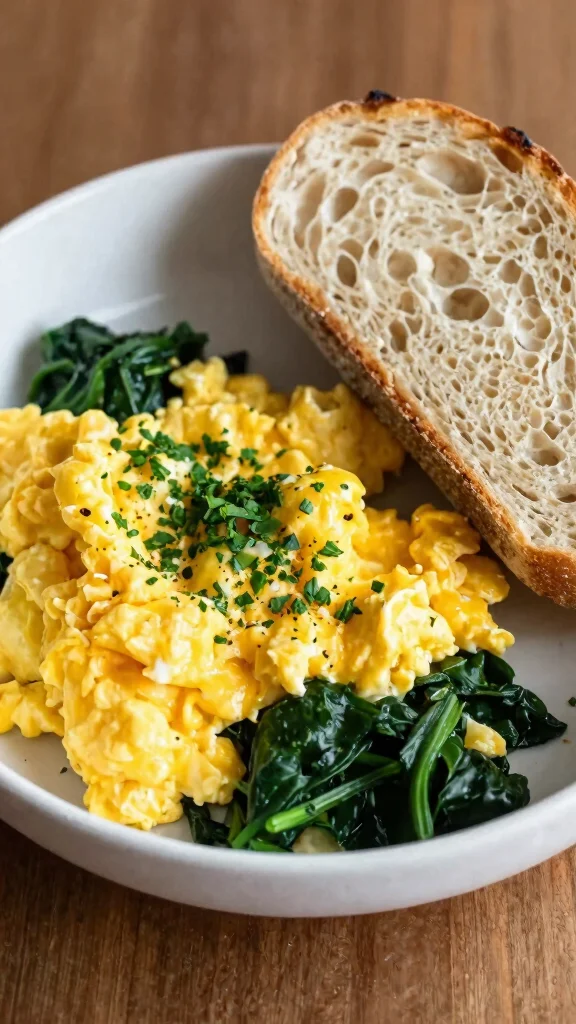 25 Quick and Easy Diabetes Dinner Recipes That Are Perfect for Busy Nights! - 22. Egg and Spinach Breakfast Bowl 1