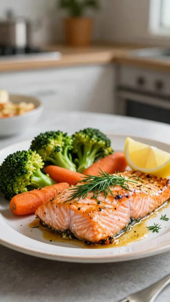 25 Quick and Easy Diabetes Dinner Recipes That Are Perfect for Busy Nights! - 7. Easy Baked Salmon with Dill 1