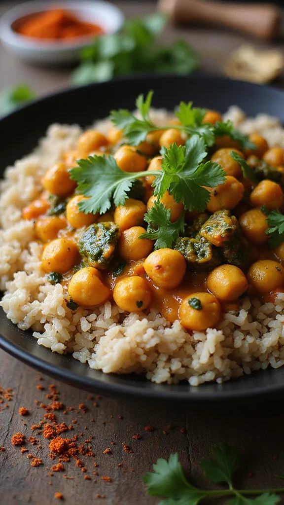 29 Diabetes Dinner Recipes That Keep Blood Sugar Stable - 11. Chickpea and Spinach Curry 1