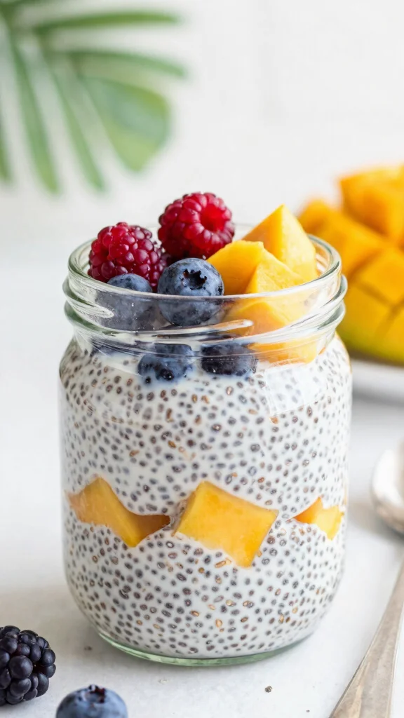 29 Diabetes Dinner Recipes That Keep Blood Sugar Stable - 26. Coconut Chia Pudding 1