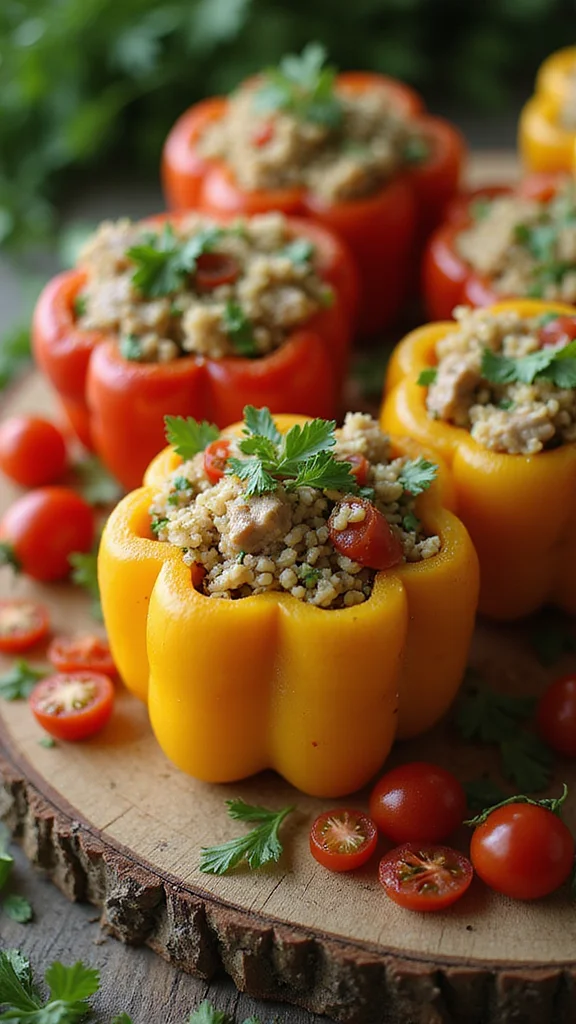 29 Diabetes Dinner Recipes That Keep Blood Sugar Stable - 5. Turkey and Quinoa Stuffed Peppers 1