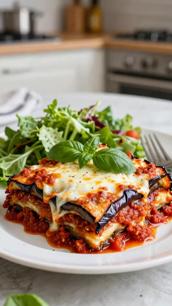 29 Diabetes Dinner Recipes That Keep Blood Sugar Stable - 7. Eggplant Parmesan (Healthy Style) 1