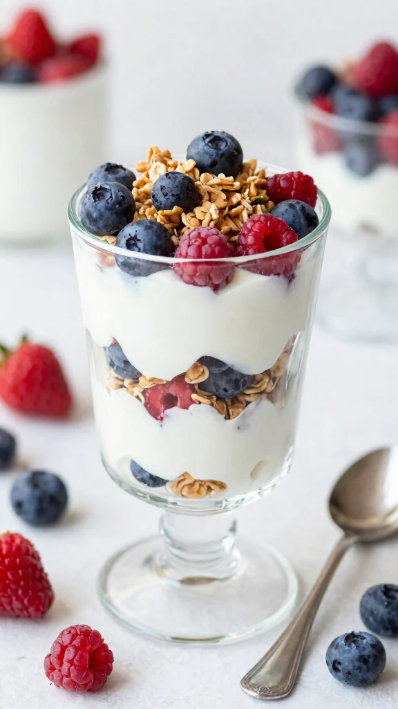 7-Day Diet for Diabetes Plan to Control Blood Sugar Naturally - Day 7: Yogurt Parfait with Berries 1