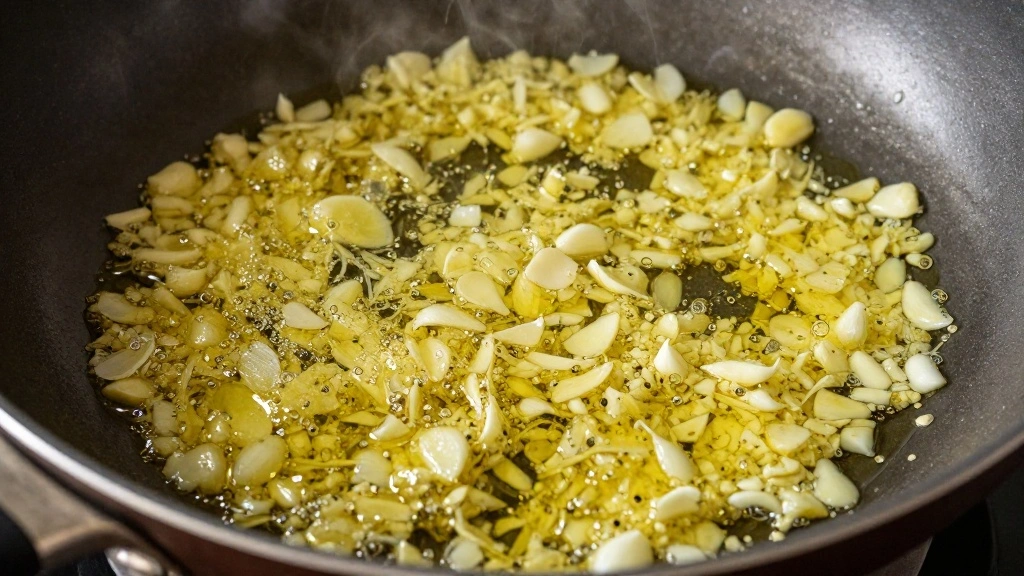 Cheesy Garlic Chicken Wraps: A Quick Low Carb Delight You’ll Love - Step 3: Cook the Garlic 1