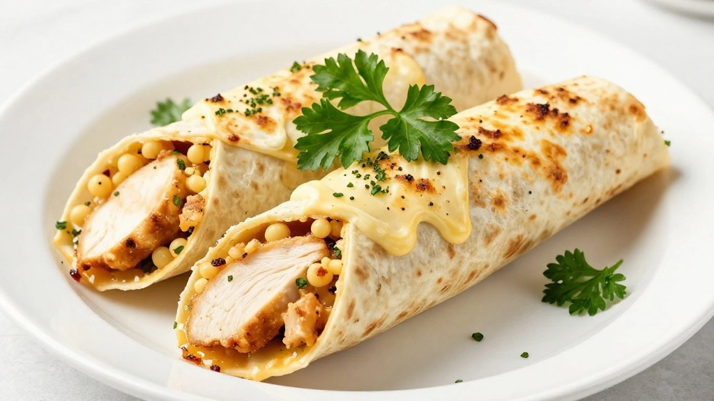 Cheesy Garlic Chicken Wraps: A Quick Low Carb Delight You’ll Love - Step 8: Serve and Enjoy 1