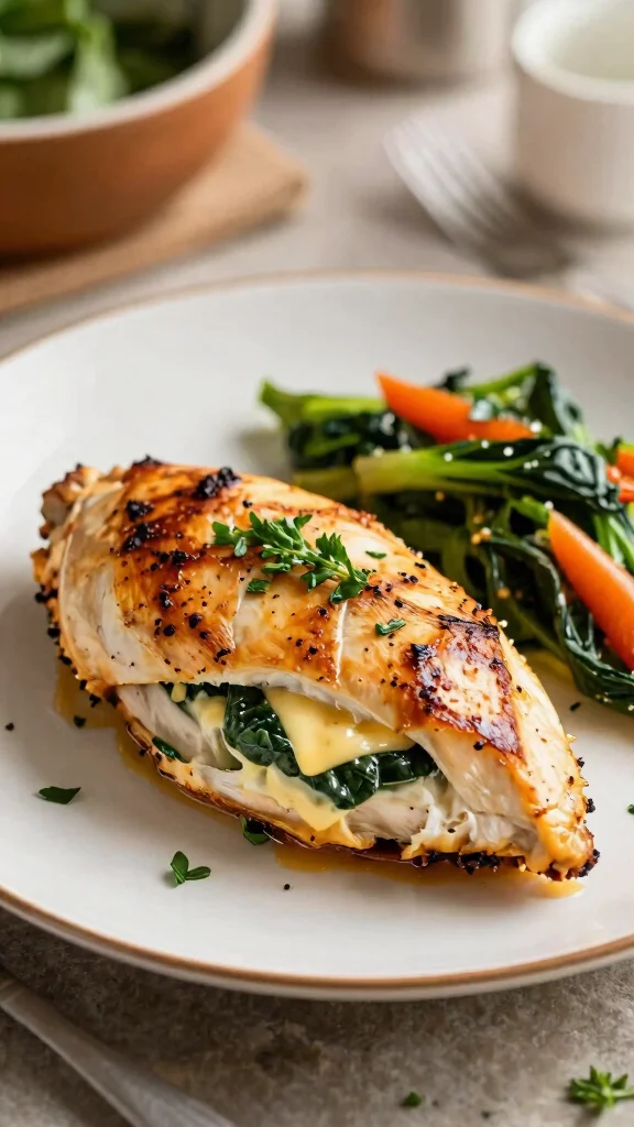 Discover 15 Healthy Keto Recipes Perfect for Diabetics (You Won't Believe #5!) - 4. Spinach and Cheese Stuffed Chicken Breast 1