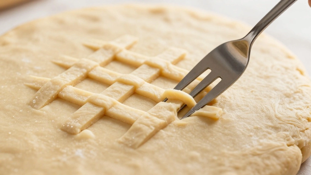Homemade Peanut Butter Cookies - A Family Recipe for Sweet Memories - Step 6: Create Crisscross Pattern 1