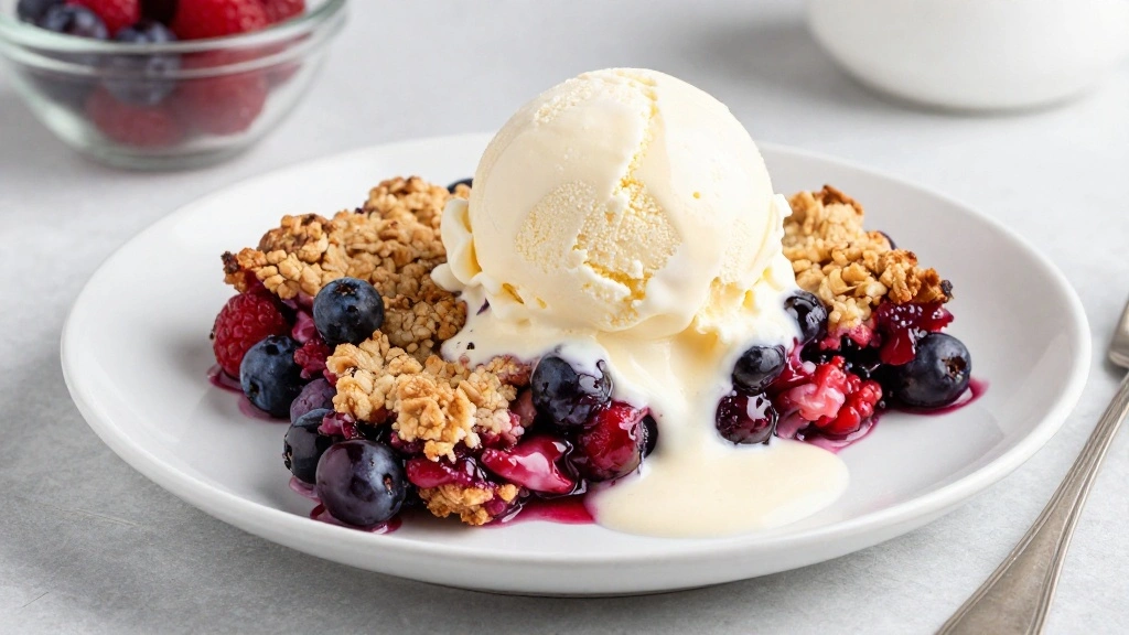 How to Make No-Sugar-Added Berry Crumble: Sweet and Satisfying - Step 7: Serve Warm 1