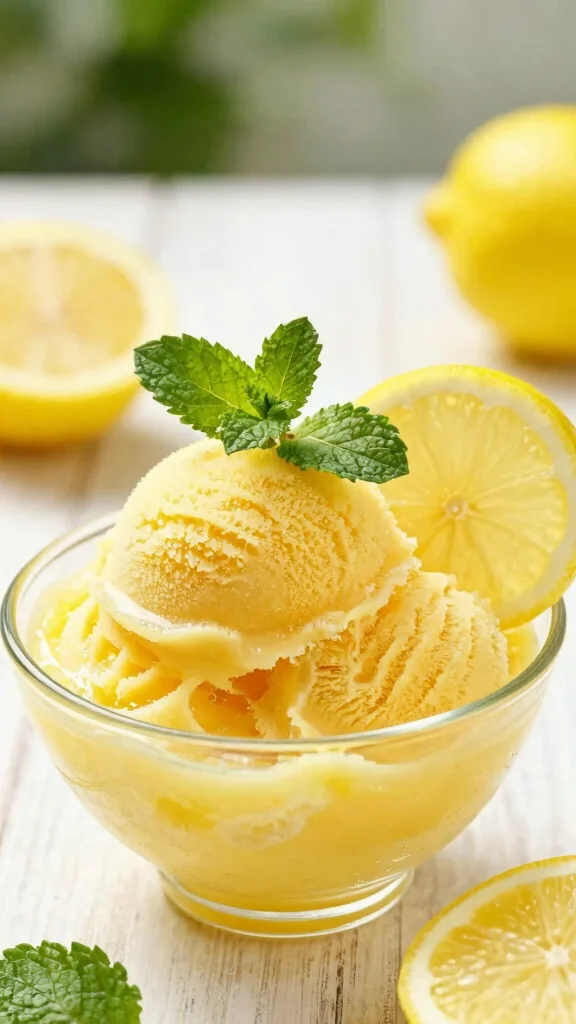 Indulge Without the Guilt: 12 Low-Calorie Desserts You’ll Love! - 9. Lemon Sorbet 1