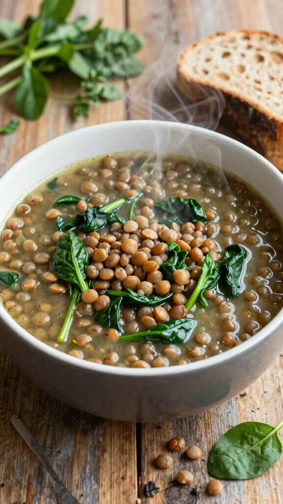 Transform Your Plate: 21 Delicious Diabetic Diet Recipes for Type 2 (Don't Miss #8!) - 12. Lentil Soup with Spinach 1