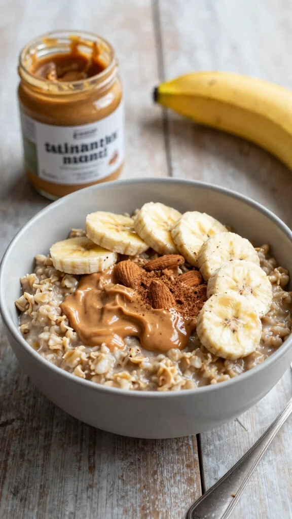Transform Your Plate: 21 Delicious Diabetic Diet Recipes for Type 2 (Don't Miss #8!) - 14. Oatmeal with Almond Butter and Banana 1