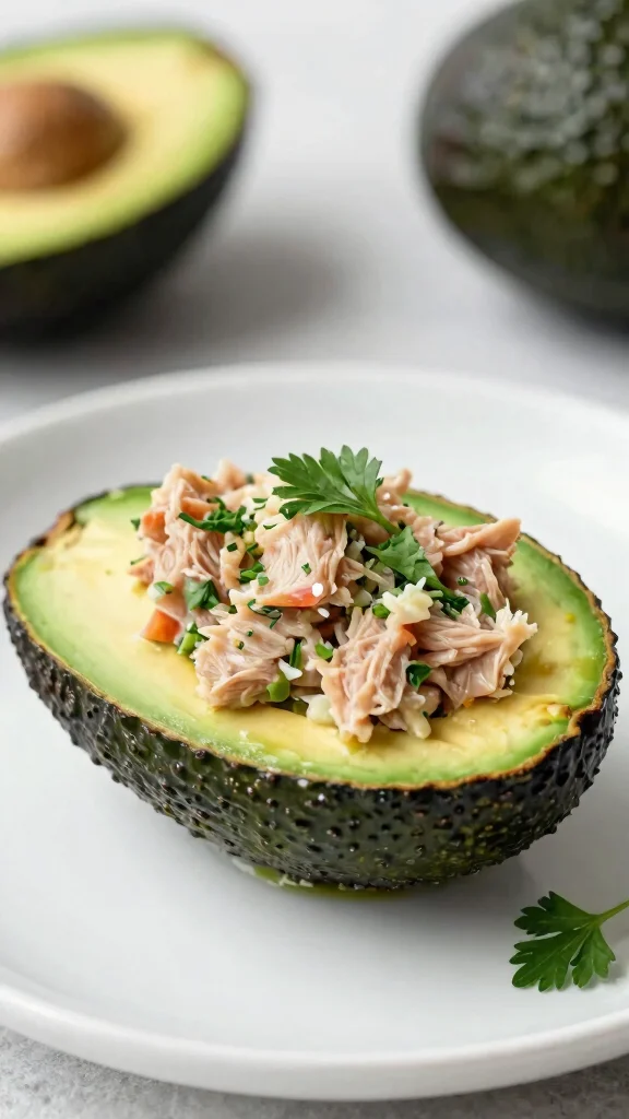 Unlock the Secrets of Keto Cooking: 20 Diabetic-Friendly Meals! - 17. Stuffed Avocado with Tuna Salad 1
