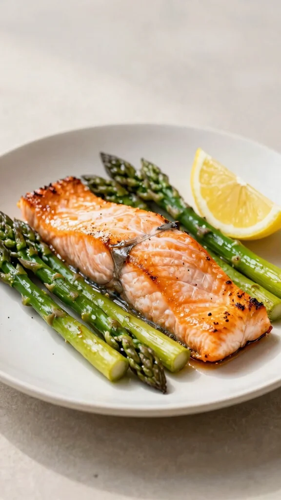 Unlock the Secrets to a Balanced Diabetes Diet with This 7-Day Plan! - Day 5: Baked Salmon with Asparagus 1